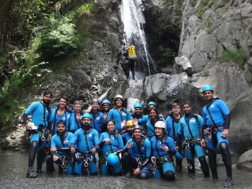 Sortie canyoning avec le comite d’entreprise Infosys